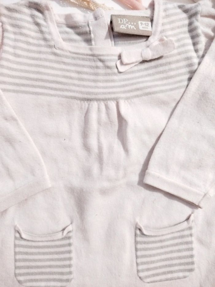 Pyjama en maille coton rose fille 9 12 mois dpam Du pareil au même - photo numéro 2