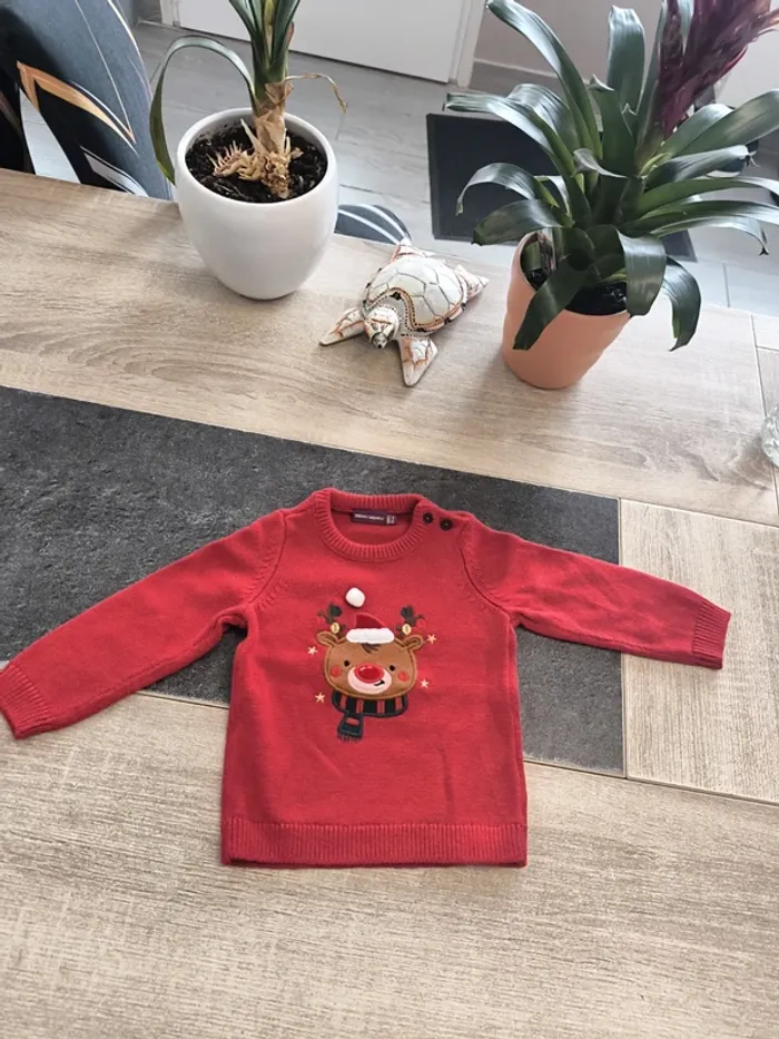 Pull épais de Noël garçon 18 mois sergent major Sergent Major