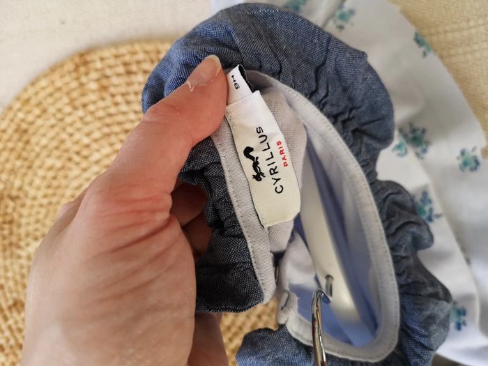 Haut cyrillus 9 mois fleurie col - photo numéro 3