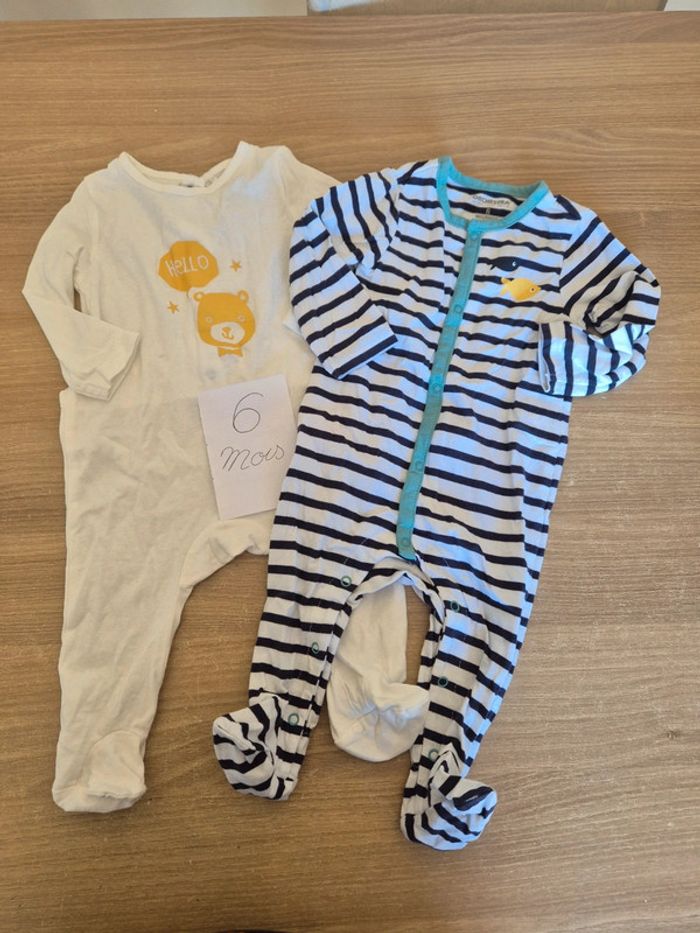 2 pyjama été garçon 6 mois, orchestra