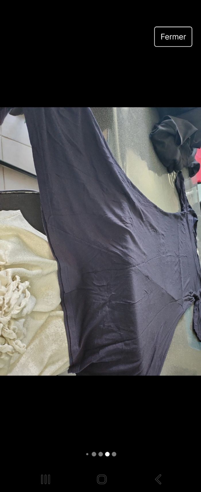 Robe mi longue in extenso bleu marine - photo numéro 5