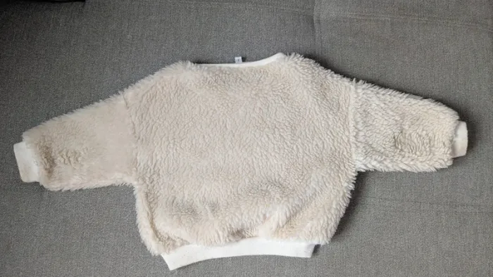 Pull moumoute blanc crème | 2 ans - photo numéro 2