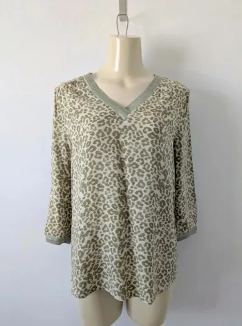 Blouse d'été léopard - Sud Express - taille M
