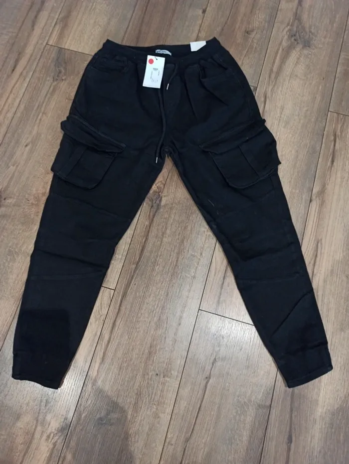 Jogpant kargo noir homme XL