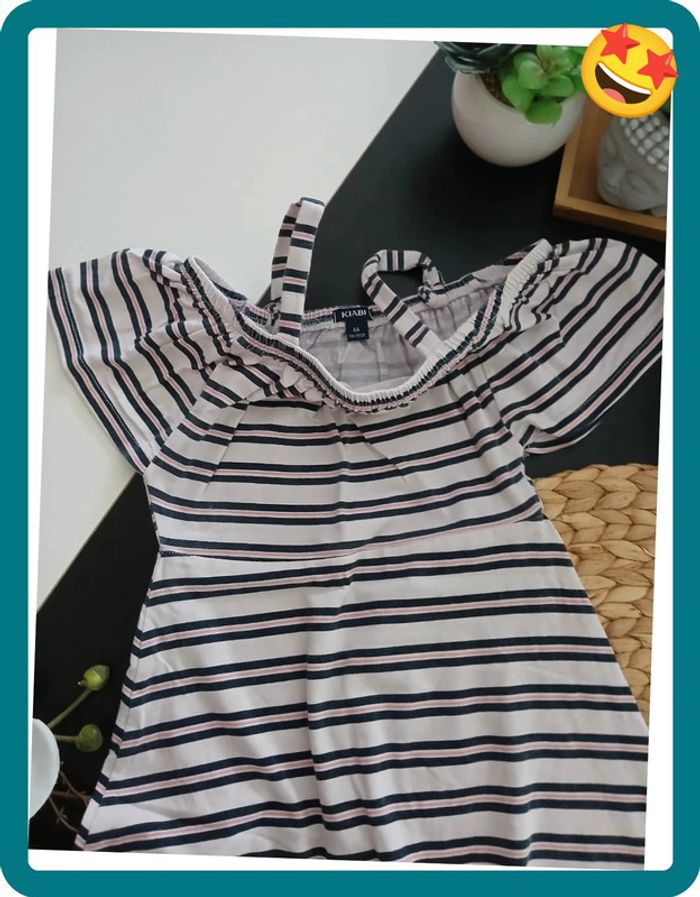 Robe d'été à rayures Taille 6 ans🌿💝 - photo numéro 4