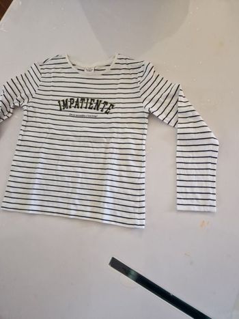 Tee-shirt manche longue à rayures