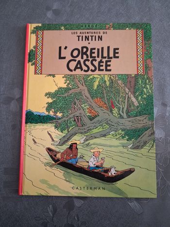 BD. Les aventures de Tintin. L'Oreille cassée 