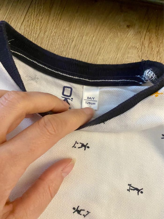 Polo manches courtes okaidi 8 ans - photo numéro 2