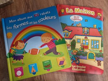 Lot de deux livres avec volet à soulever