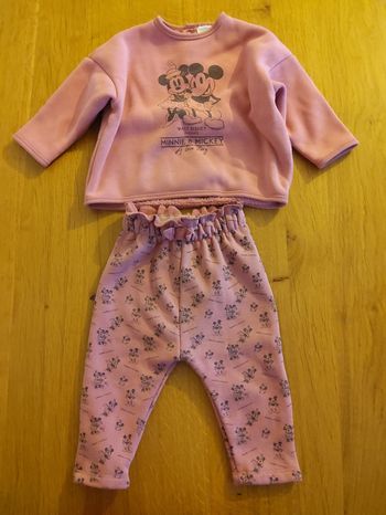 Ensemble Mickey Minnie sweat large et son pantalon