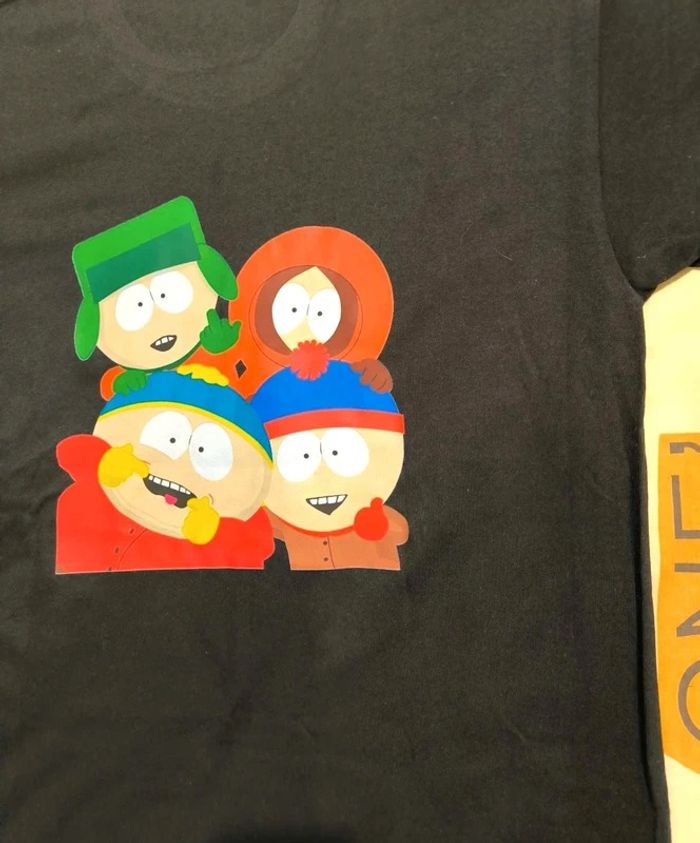 T-shirt south park gang noir taille s - photo numéro 2
