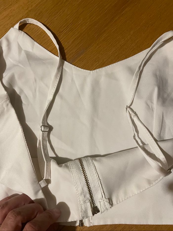 Débardeur croc top blanc - photo numéro 3
