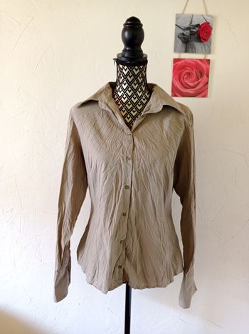 🌸chemise effet froissé, Camaïeu, taille 42