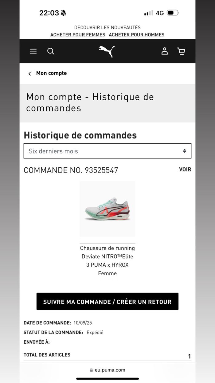 Chaussure de running Deviate NITROMElite 3 PUMA x HYROX - photo numéro 10