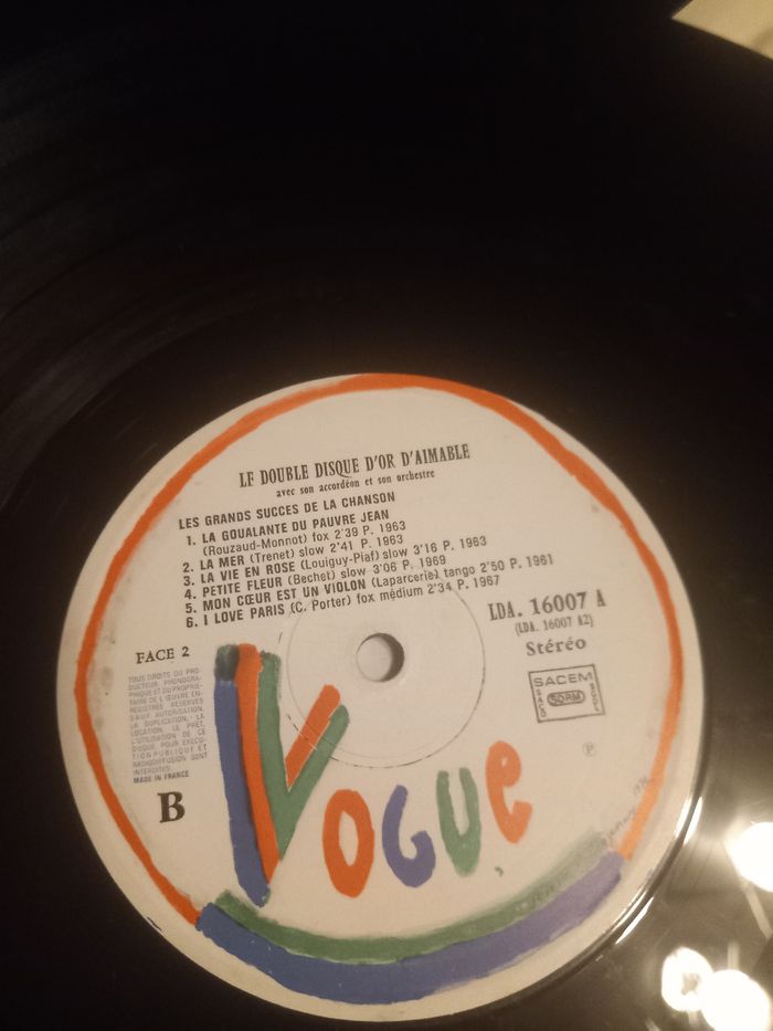 33T le double disque d'or d'aimable - photo numéro 7