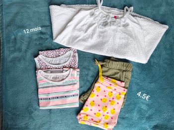 Lot vêtements bébé fille (12 mois)