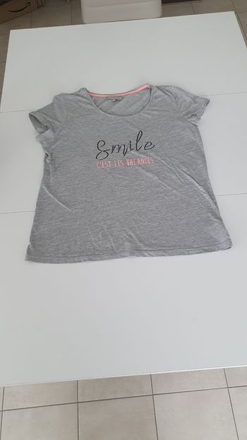 T shirt Etam gris en L
