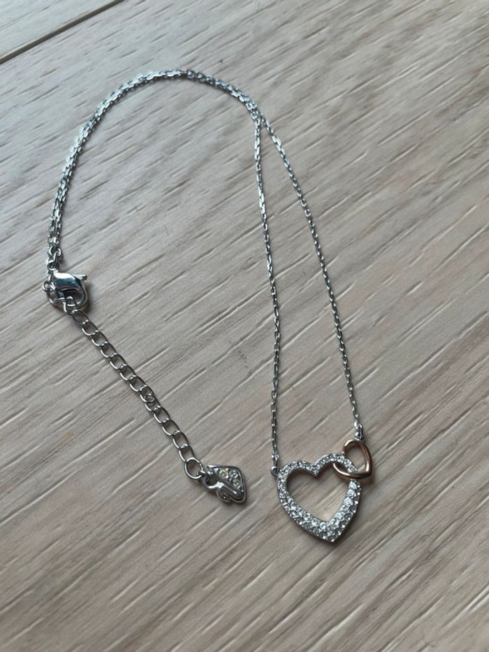 Collier double cœur