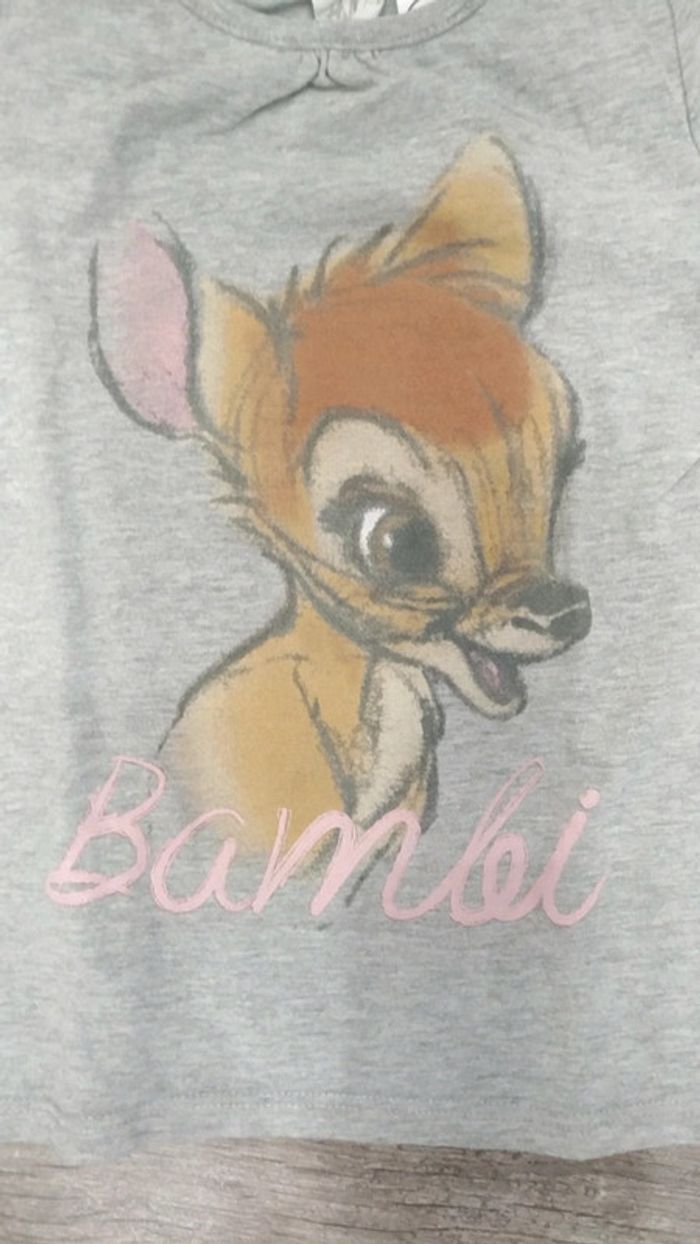 Tee-shirt Disney Bambi H&M 12-18 mois - photo numéro 2