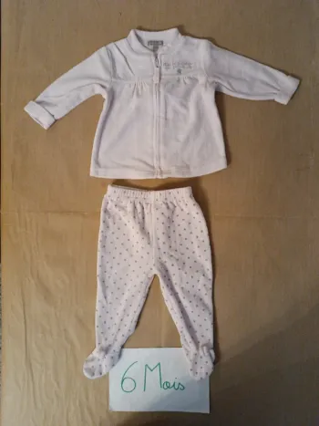 Ensemble velours 6 Mois