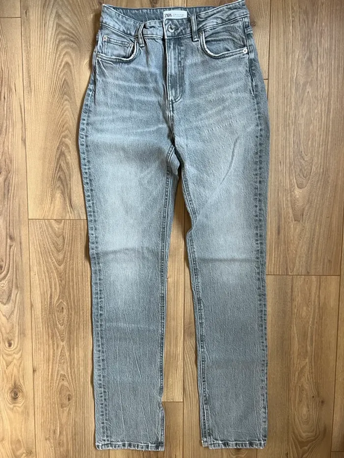 Jean skinny gris femme Zara - photo numéro 2