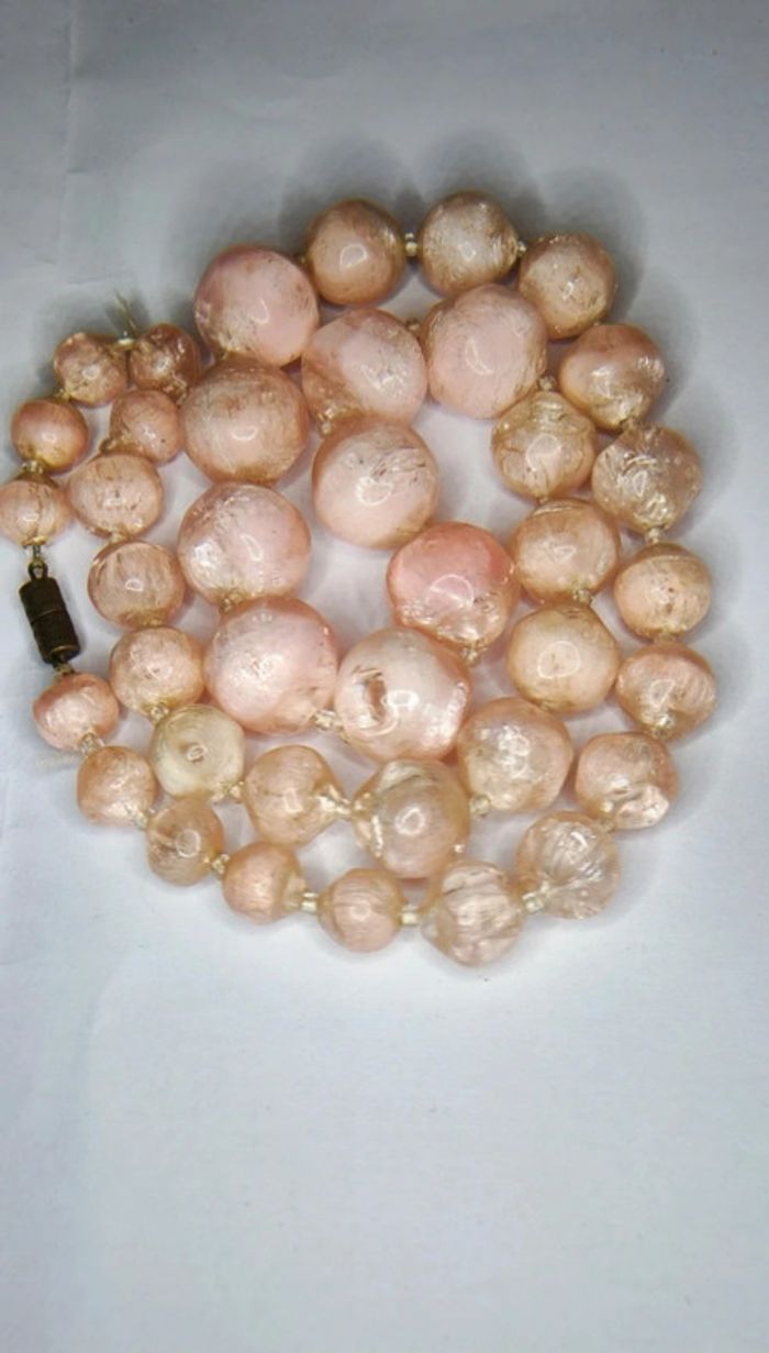 Lot de 4 colliers de grosses perles vintage inspiration 70's - photo numéro 5