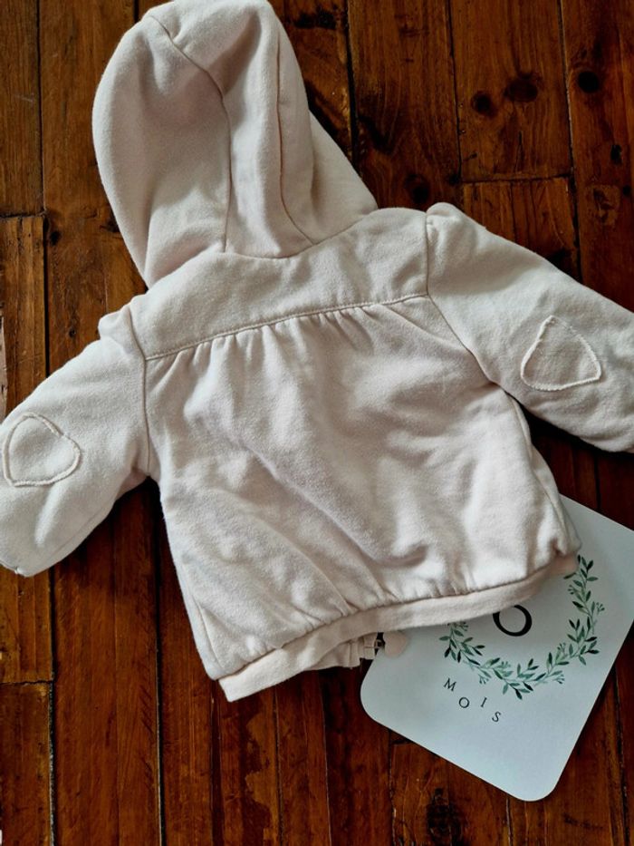 Veste polaire à capuche Vertbaudet 6 mois - photo numéro 2