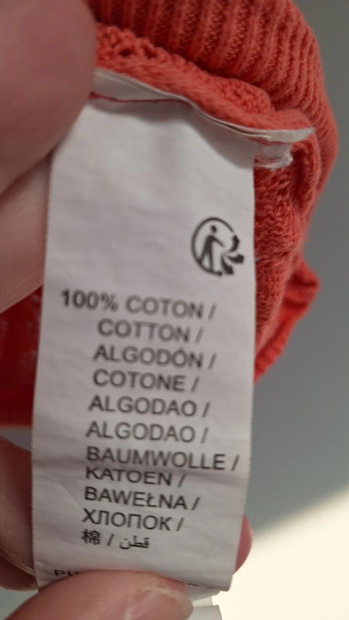 Pull été coton manches courtes ajouré taille 40 - photo numéro 3