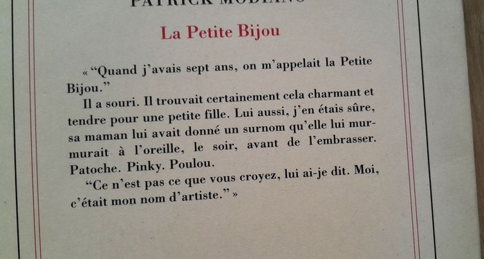 Patrick Modiano - La petite bijou (roman) - photo numéro 4