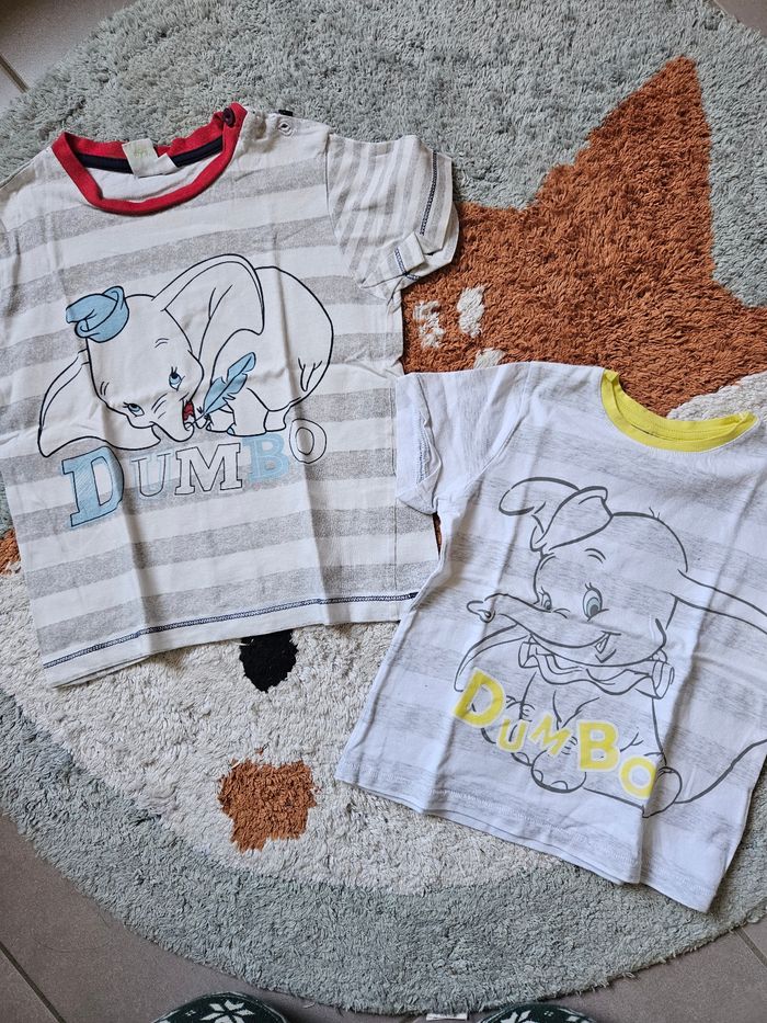Lot de 2 t-shirt Dumbo- 36mois - photo numéro 1
