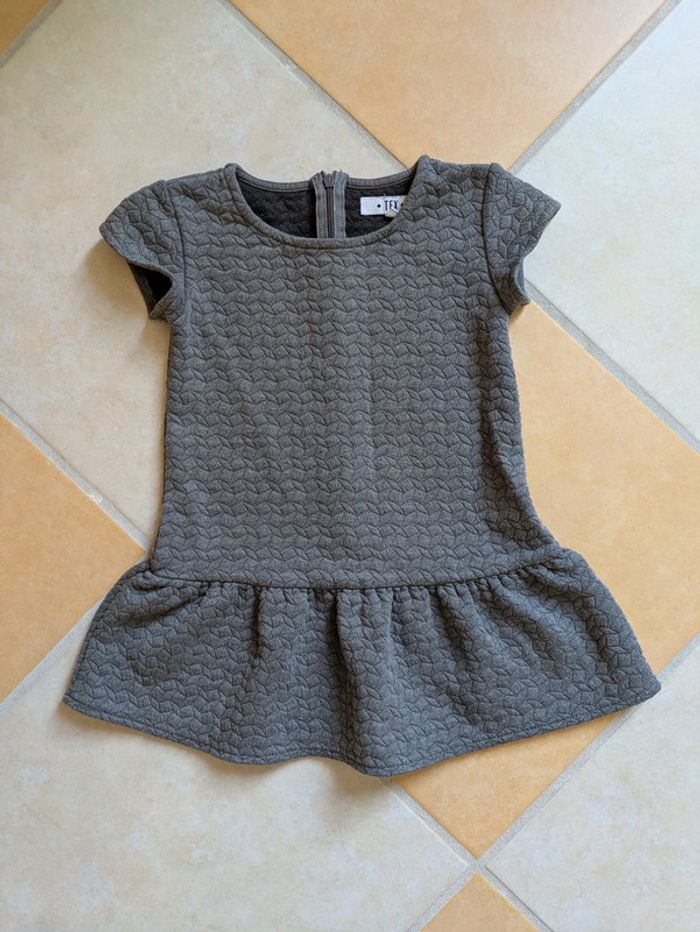 Robe fille 2 3 ans grise idéale mi-saison printemps