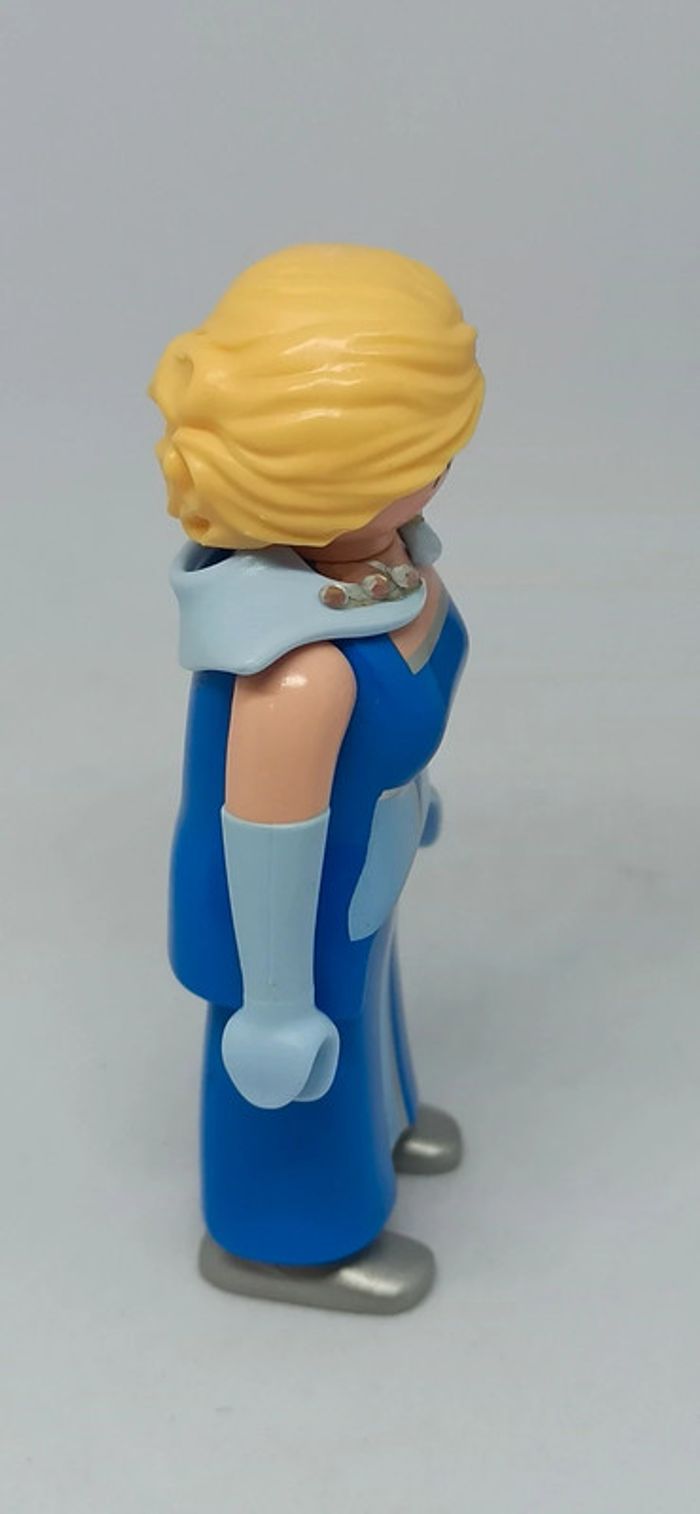 Femme princesse robe bleu et cheveux blonds avec strass playmobil - photo numéro 2