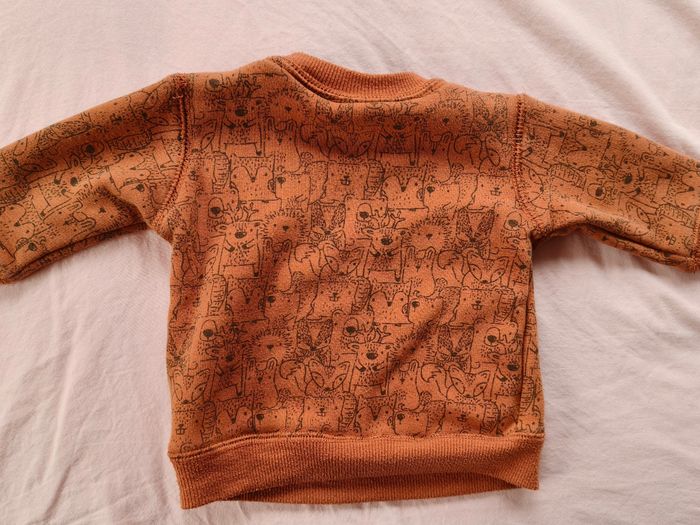 Pull chaud garçon Zeeman brun animaux 62 cm - photo numéro 6