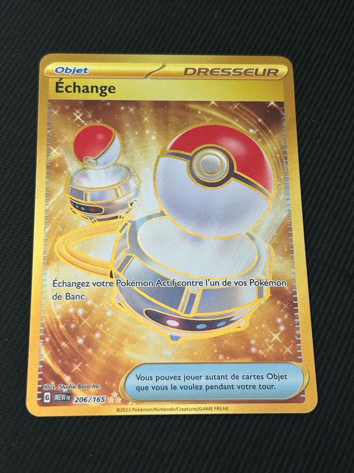 Pokemon 151 Échange Gold 206/165 NM