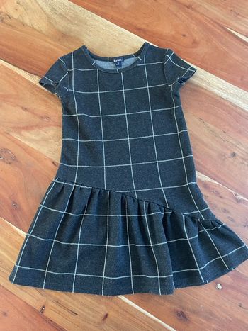 Petite robe grise demi-saison Kiabi fillette 4 ans