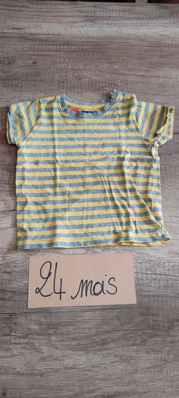 T-shirt manches courtes rayures