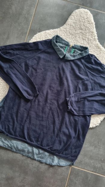 Haut pull chemisier dos tissus kookai