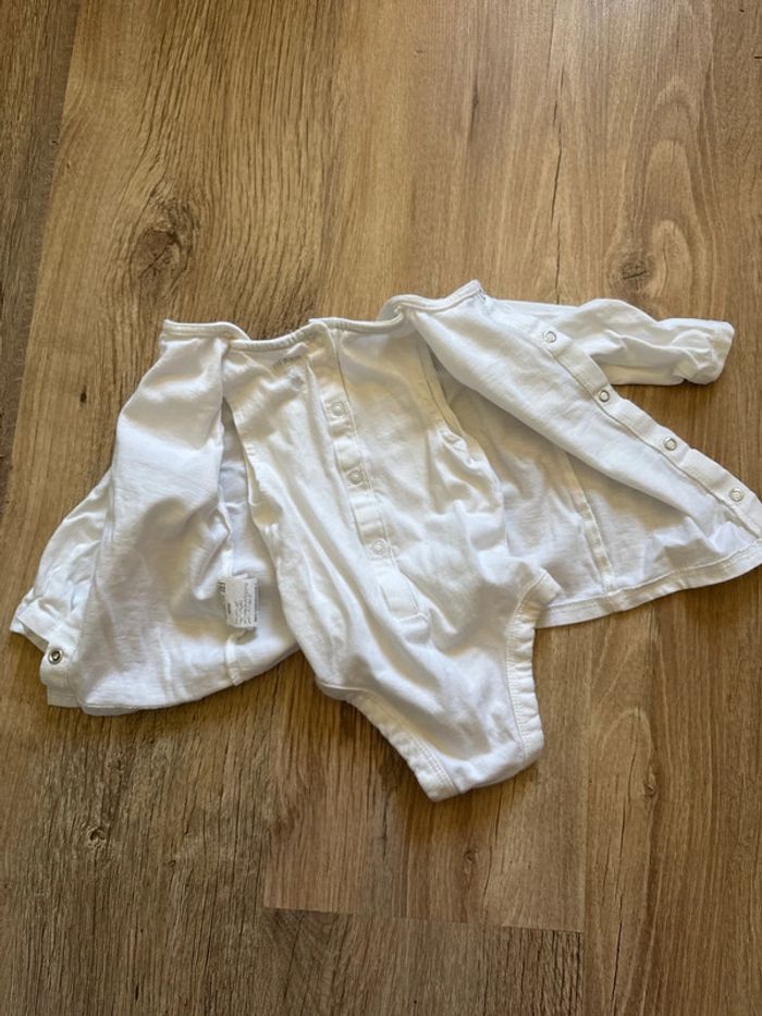 Ensemble haut/body + pantalon velours 6 mois - photo numéro 6