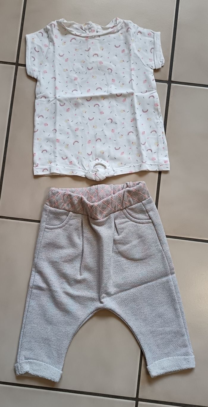 Lot vêtements été bébé fille 9 mois - photo numéro 5