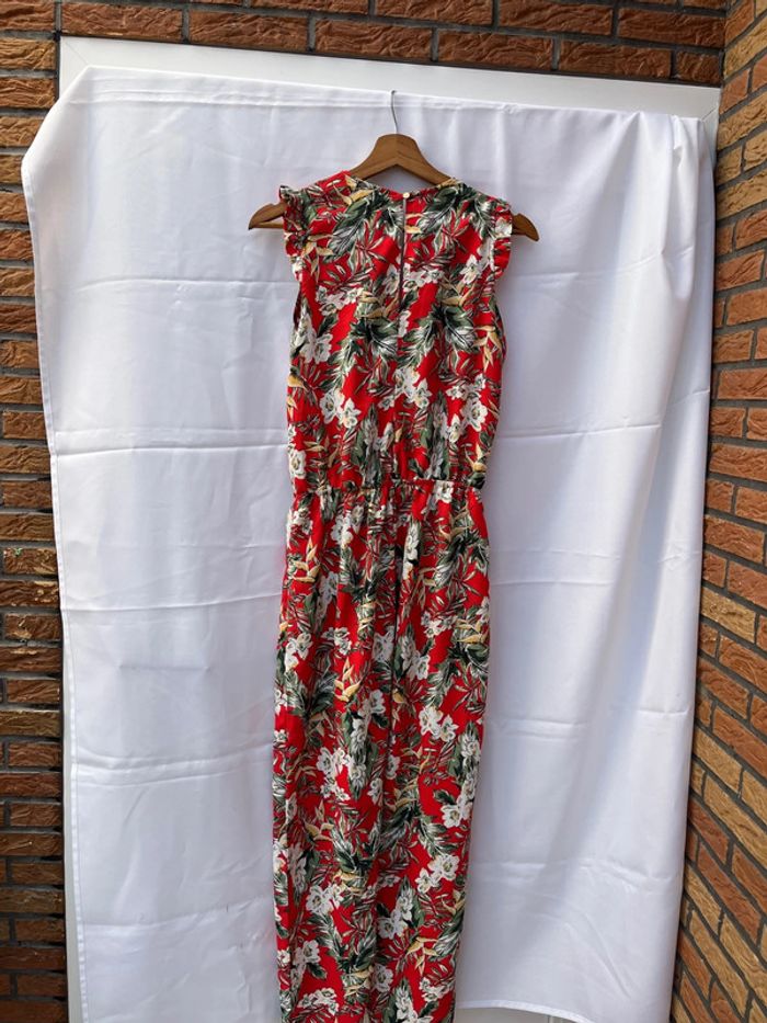 Jolie combinaison fleurie rouge S/M - photo numéro 5