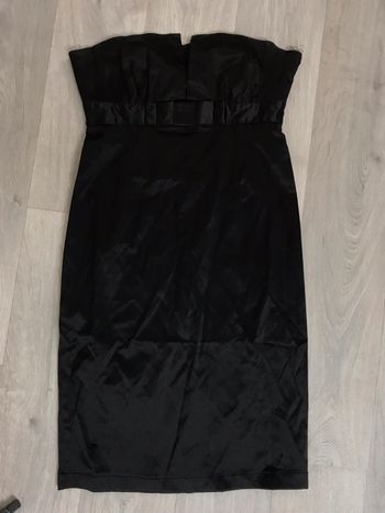 Robe bustier satinée