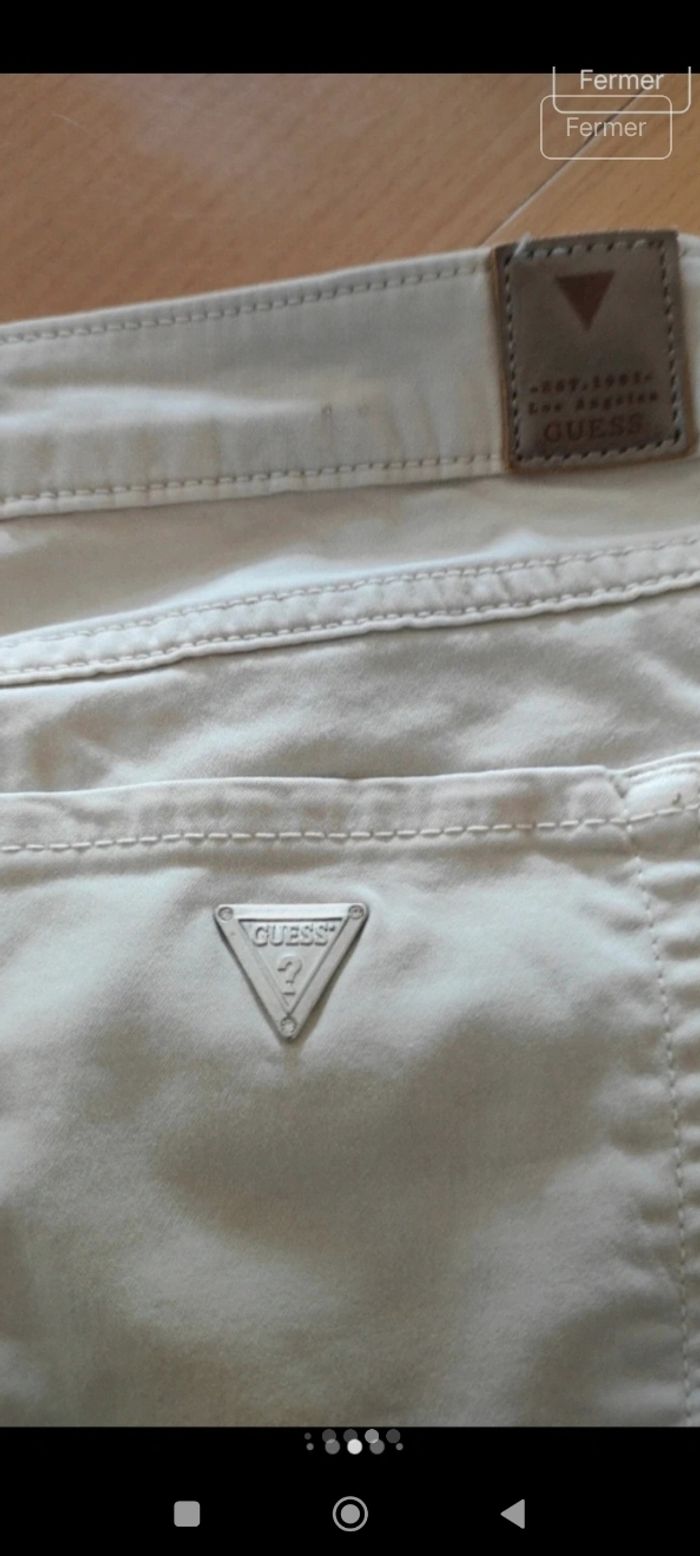 Jean ou pantalon beige Guess Neuf femme - photo numéro 9