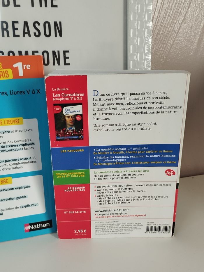 Lot Livre bac : Jean de la Bruyère, l'œuvre plus la méthodologie - photo numéro 6