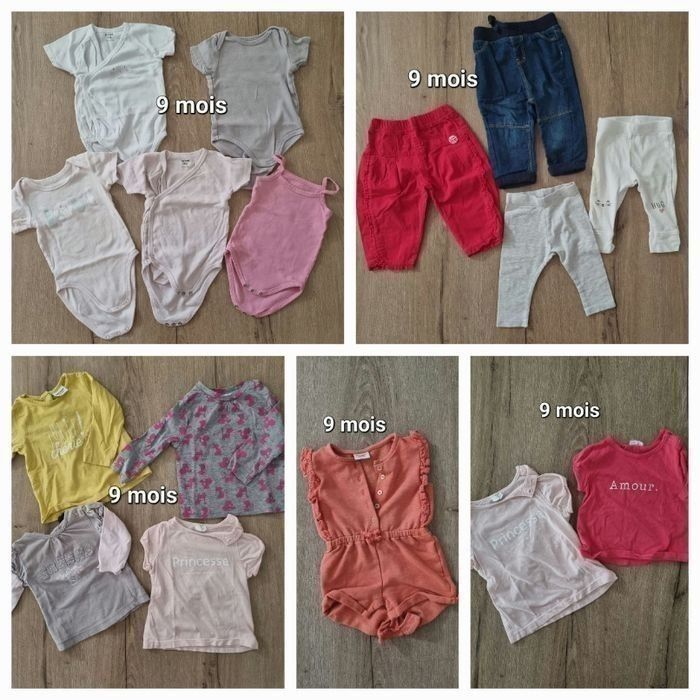 Lot vetement fille 9 mois