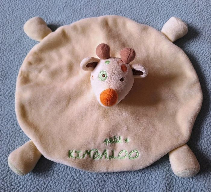 2 DOUDOUS PLATS RONDS GIRAFES - PETIT KIMBALOO - photo numéro 2