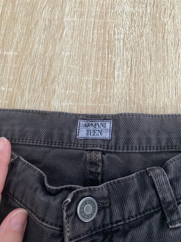 Pantalon droit marron armani T10 ans tbe - photo numéro 7
