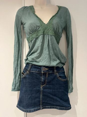 Minijupe only Jeans, taille 36/S bleu