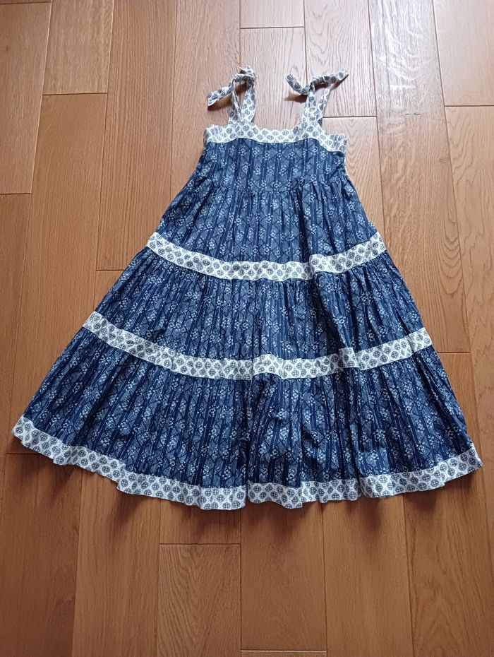 Robe longue bleue ZARA 7 ans