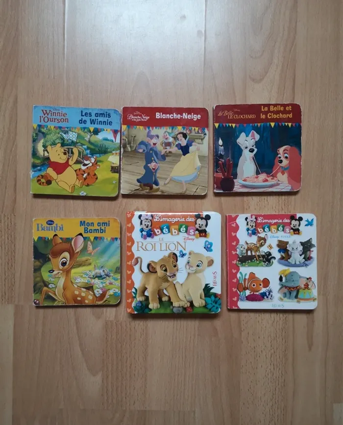 Lot 6 livres Disney bébé