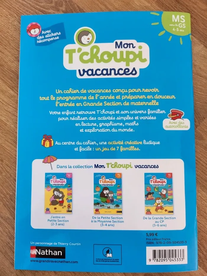 Cahier de vacances - photo numéro 2